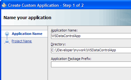 Create custom application