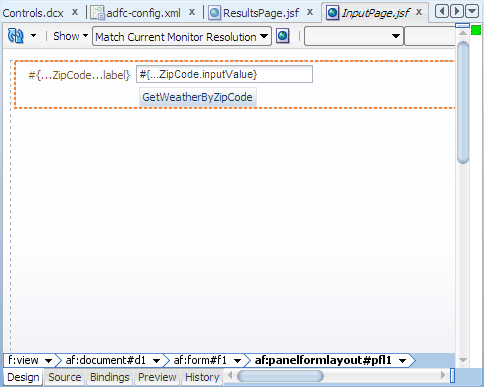 Visual editor, InputPage