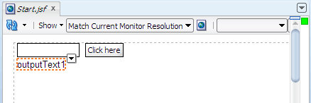 visual editor, output text added