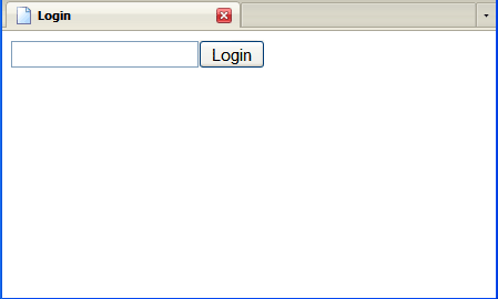 Login page in browser