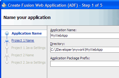 Create Fusion Web Application