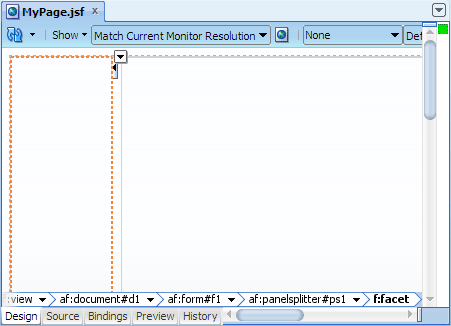 Visual editor, page
