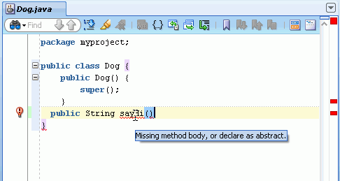Source editor displayed with skeleton class definition. Students add 