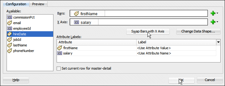 Create Bar Graph page