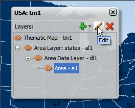 Thematic map popup