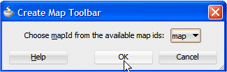The Create Map Toolbar dialog