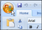 Excel Office button
