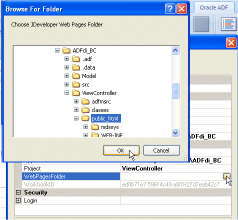 WebPagesFolder properties