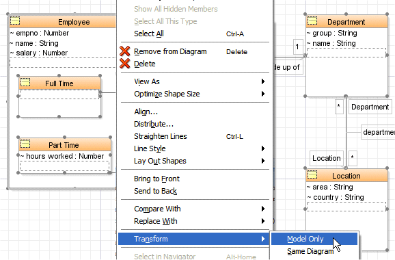 Context menu