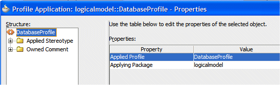 The properties dialog 