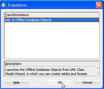 The Transform dialog