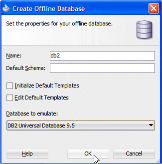 The Create Offline Database 