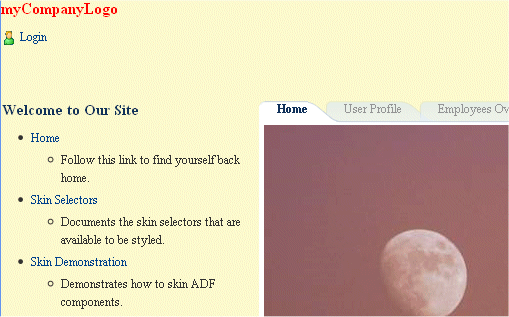 The new UI in the browser.