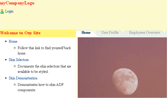 The page after reload.