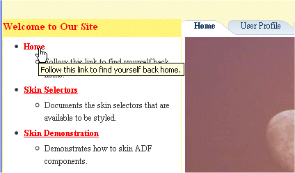 The new UI of the page for links.