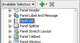 The PanelList component.
