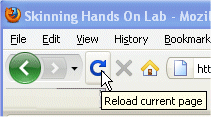Reload icon in Firefox