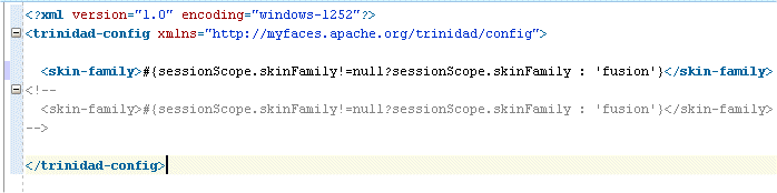 The trinidad-config content.