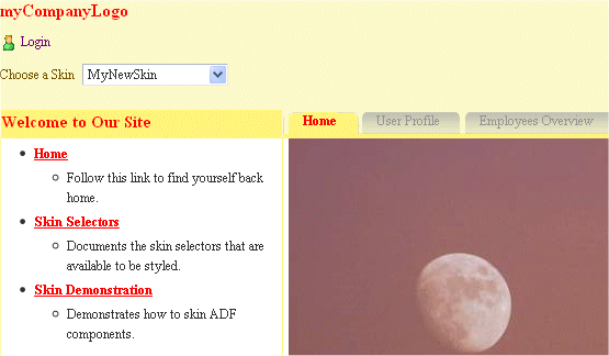 The page running in the browser.