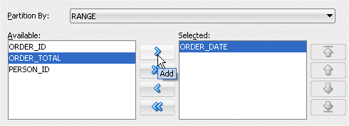 Create Table dialog