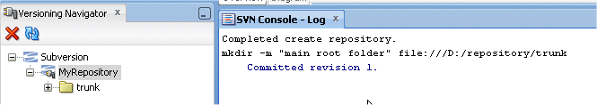 The SVN Console Log 