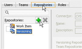 The Repositories tab