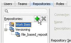 The Repository definition dialog box