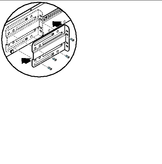 Diagram showing how to remove the front brackets.