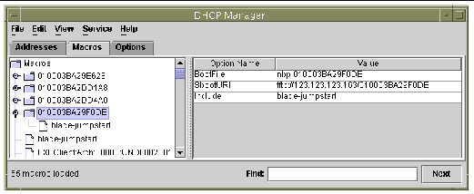 Sample client-specific macro highlighted on left with `blade-jumpstart` macro nested beneath it. Shows that only 3 options required on right.