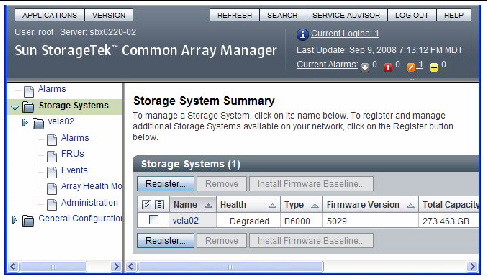 sun storagetek common array manager