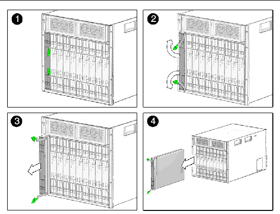 Figure showing server module removal