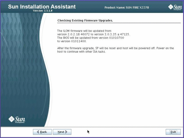 Graphic showing Checking Existing Firmware Updates screen.