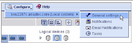 Figure that depicts the changing the agent’s general settings.