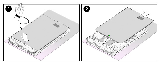 Figure showing top cover removal