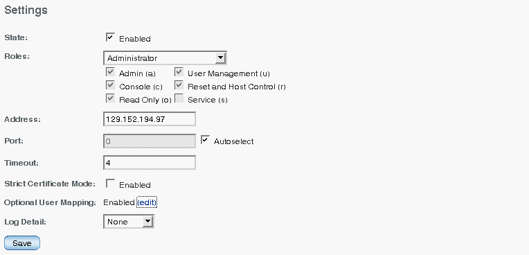 LDAP/SSL targets and properties