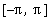 [-pi, pi]