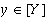 x is an element of [X]y is an element of [Y]inf(x) less than sup(y)