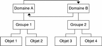 Schéma illustrant une surveillance croisée à distance comme décrit dans le texte qui précède.