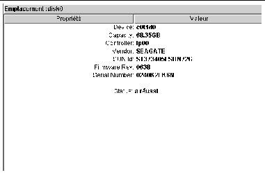 Screen shot of Device Description panel with a device's information displayed.