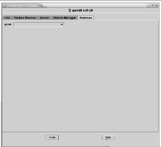 Screen capture of the Hardware tab and the Hardware Summary table. 