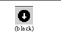 Black alarm symbol