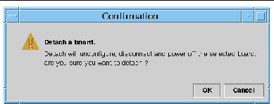 Screen capture of the Detach Confirmation box. 
