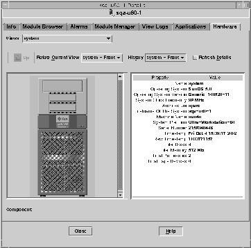 选中了“硬件”选项卡的“细节”窗口显示了主机系统的物理视图。 