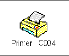 Screen shot of the Printer icon.