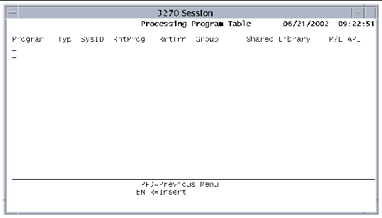 Screen shot showing the PPT insert screen.