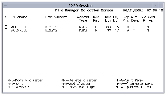 C H A P T E R 3 Managing Vsam Files