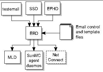 Figure depicting ERD server client relationships. 