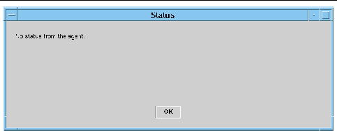 Screen capture of the Status box showing successful operation for domain DR operation. 