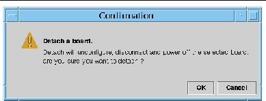 Screen capture of the Detach confirmation box. 
