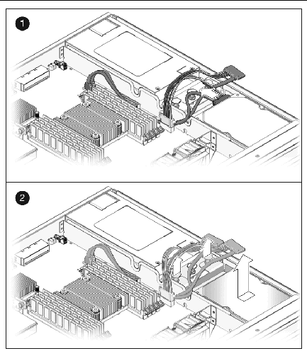 Figure showing how to remove the single-drive assembly.